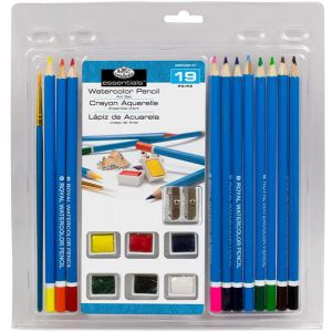 Zestaw artystyczny R&L Watercolour Pencil Set, 19 elementów